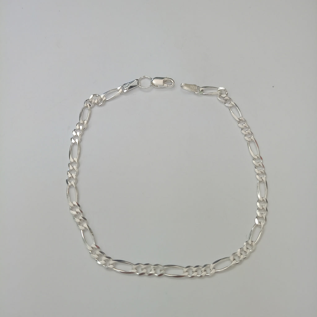 PULSERA TEJIDO 3X1 PLATA .925 18 CM 2.9 GR (NUEVO)