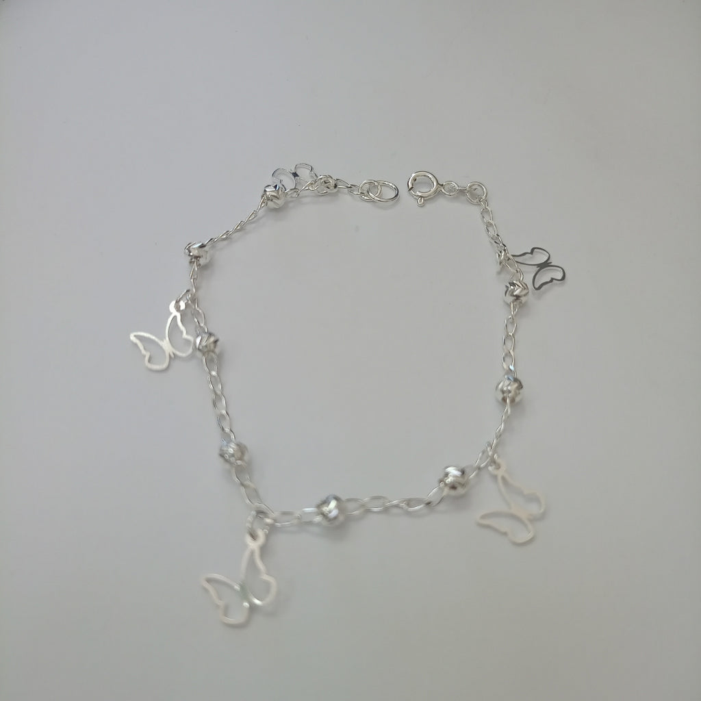 PULSERA TEJIDO ESPECIAL PLATA .925 18 CM 2.8 GR (NUEVO)