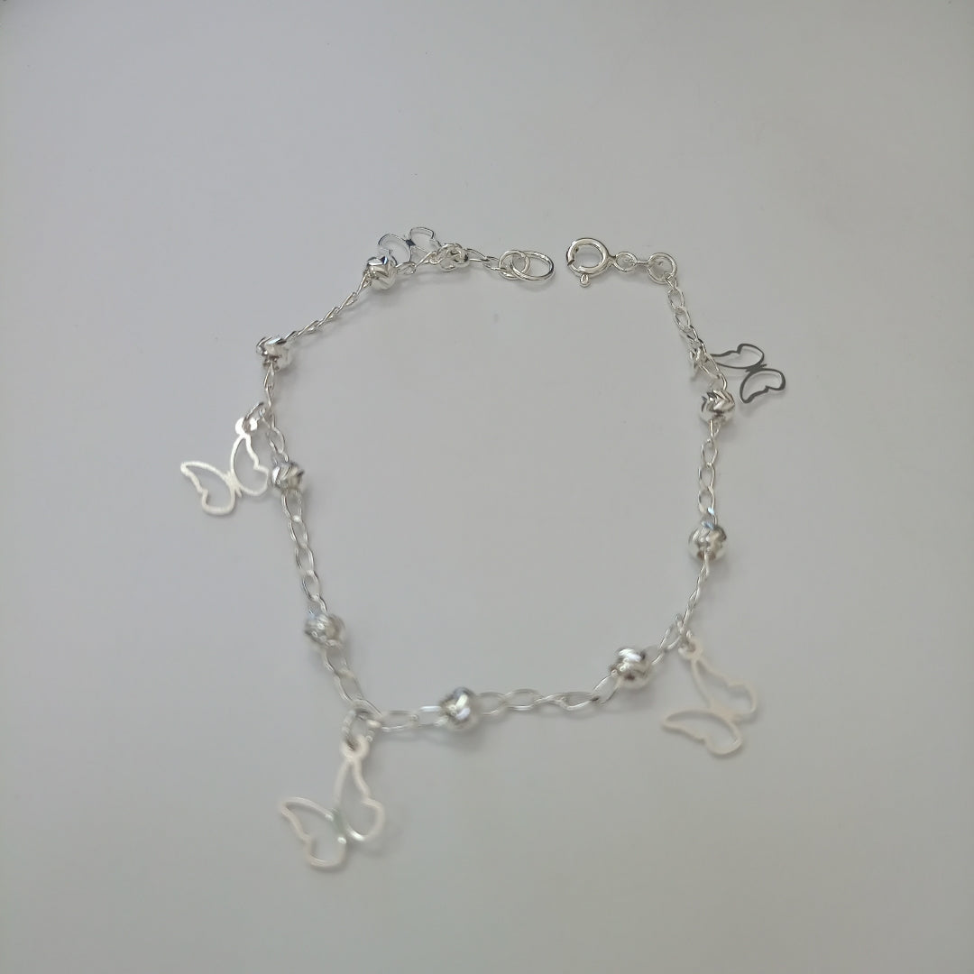 PULSERA TEJIDO ESPECIAL PLATA .925 18 CM 2.8 GR (NUEVO)