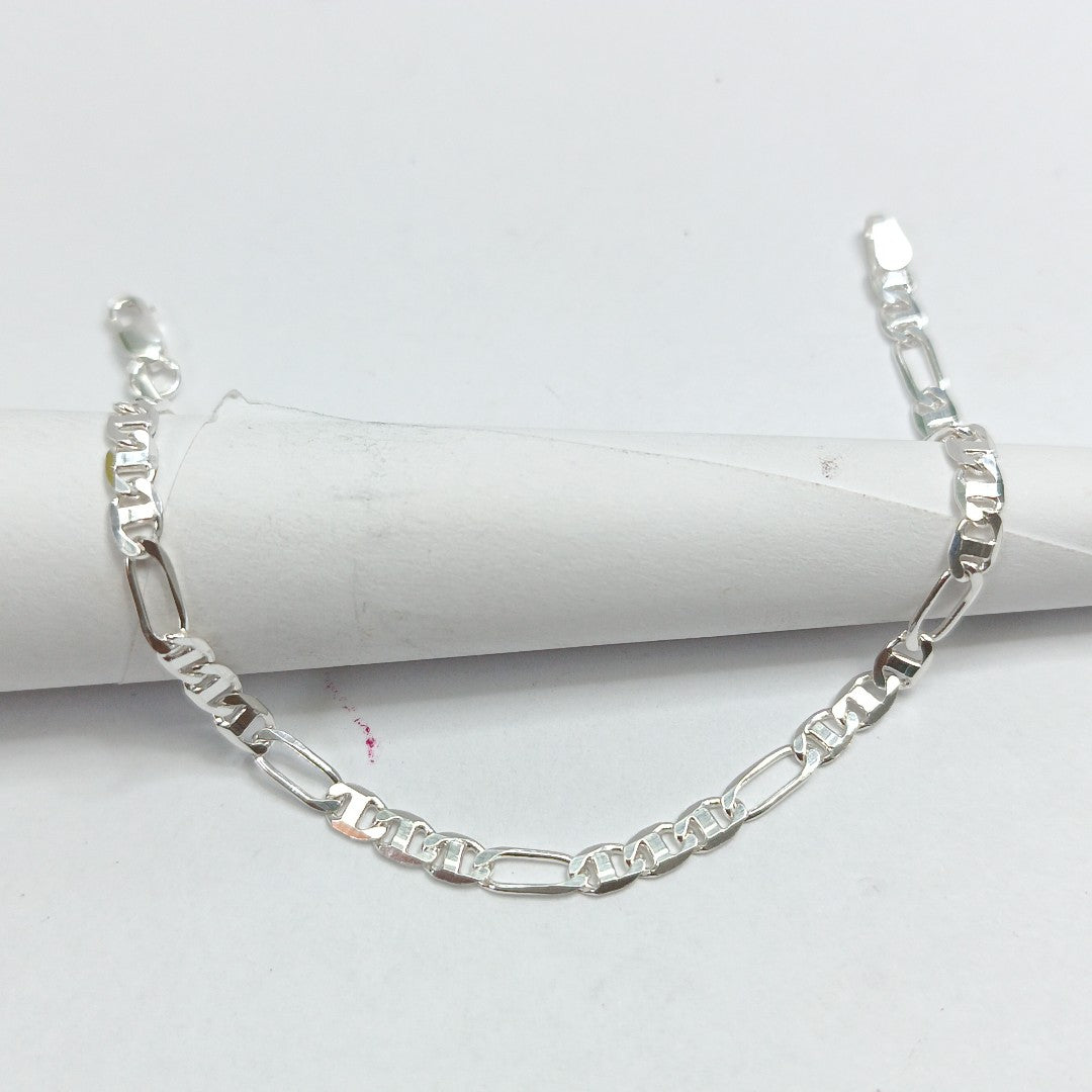 PULSERA TEJIDO 3X1 PLATA .925 16 CM 3.1 GR (NUEVO)