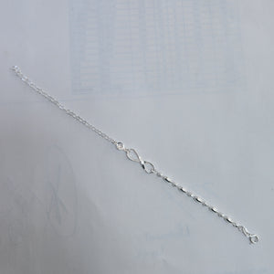 PULSERA TEJIDO ESPECIAL PLATA .925 18 CM 2.6 GR (NUEVO)