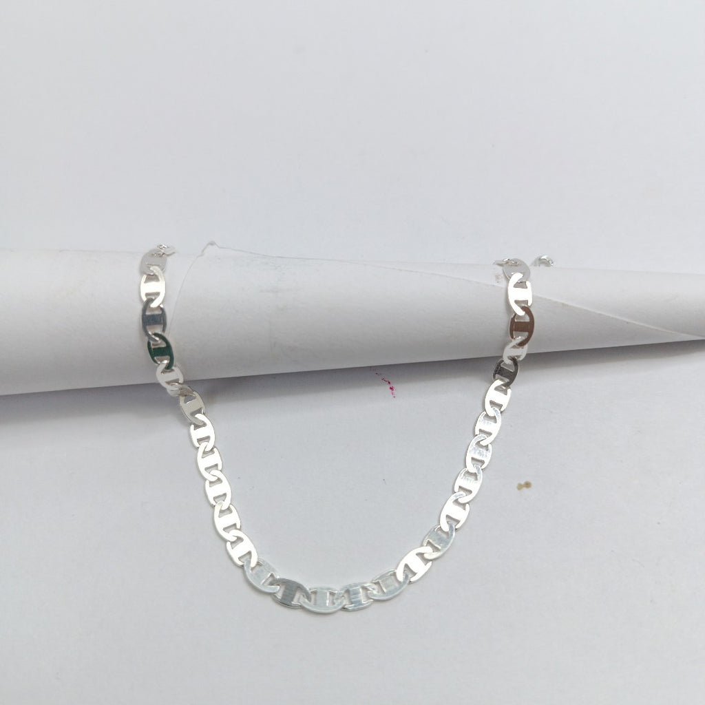 PULSERA TEJIDO GUCHI PLATA .925 18 CM 3.1 GR (NUEVO)
