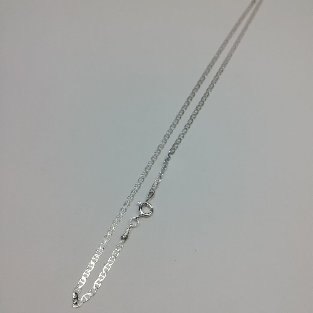 CADENA TEJIDO GUCHI PLATA .925 60 CM 4 GR (NUEVO)