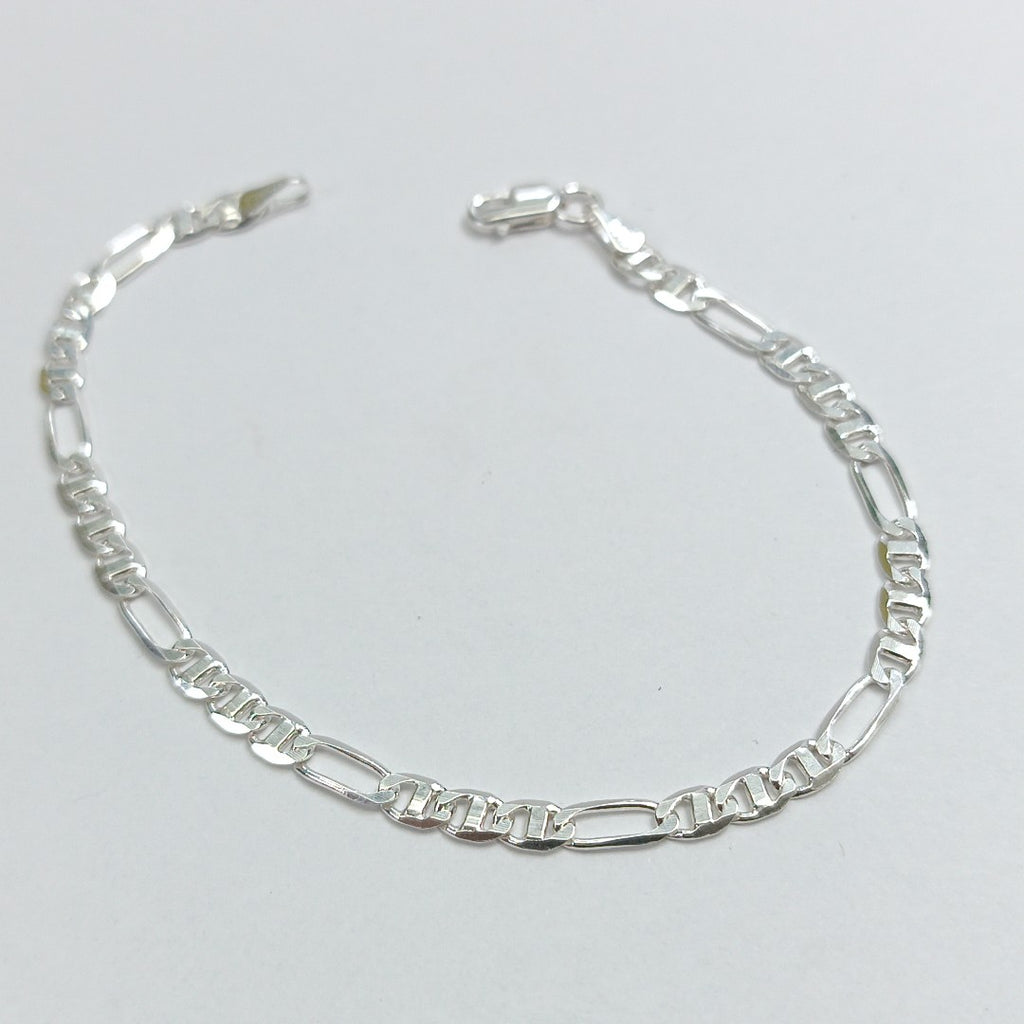 PULSERA TEJIDO 3X1 PLATA .925 16 CM 2.9 GR (NUEVO)