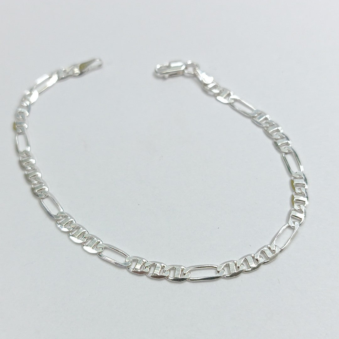 PULSERA TEJIDO 3X1 PLATA .925 16 CM 2.9 GR (NUEVO)