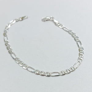 PULSERA TEJIDO 3X1 PLATA .925 16 CM 2.9 GR (NUEVO)
