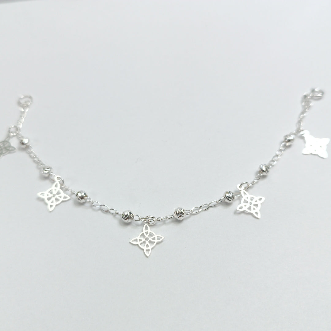 PULSERA TEJIDO ESPECIAL PLATA .925 18 CM 3.2 GR (NUEVO)