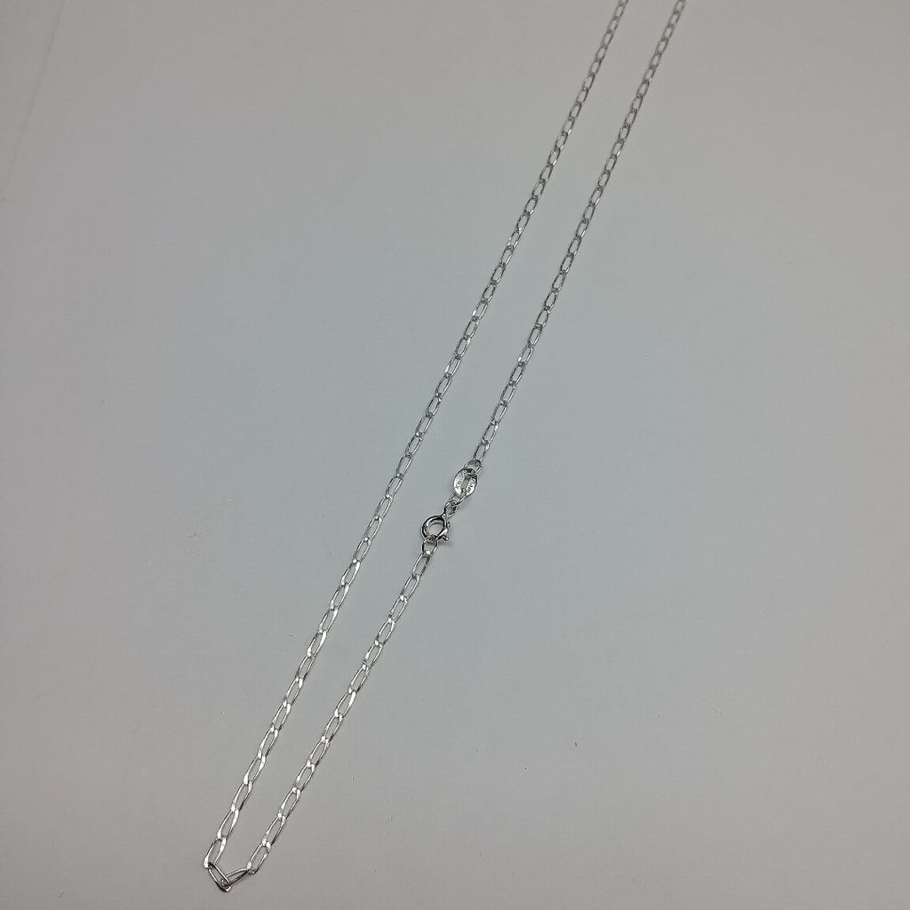 CADENA TEJIDO ESLABONES PLATA .925 60 CM 2.8 GR (NUEVO)