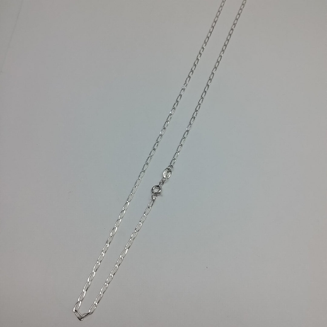 CADENA TEJIDO ESLABONES PLATA .925 60 CM 2.8 GR (NUEVO)