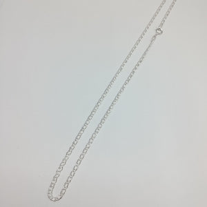 CADENA TEJIDO ESLABONES PLATA .925 55 CM 4 GR (NUEVO)