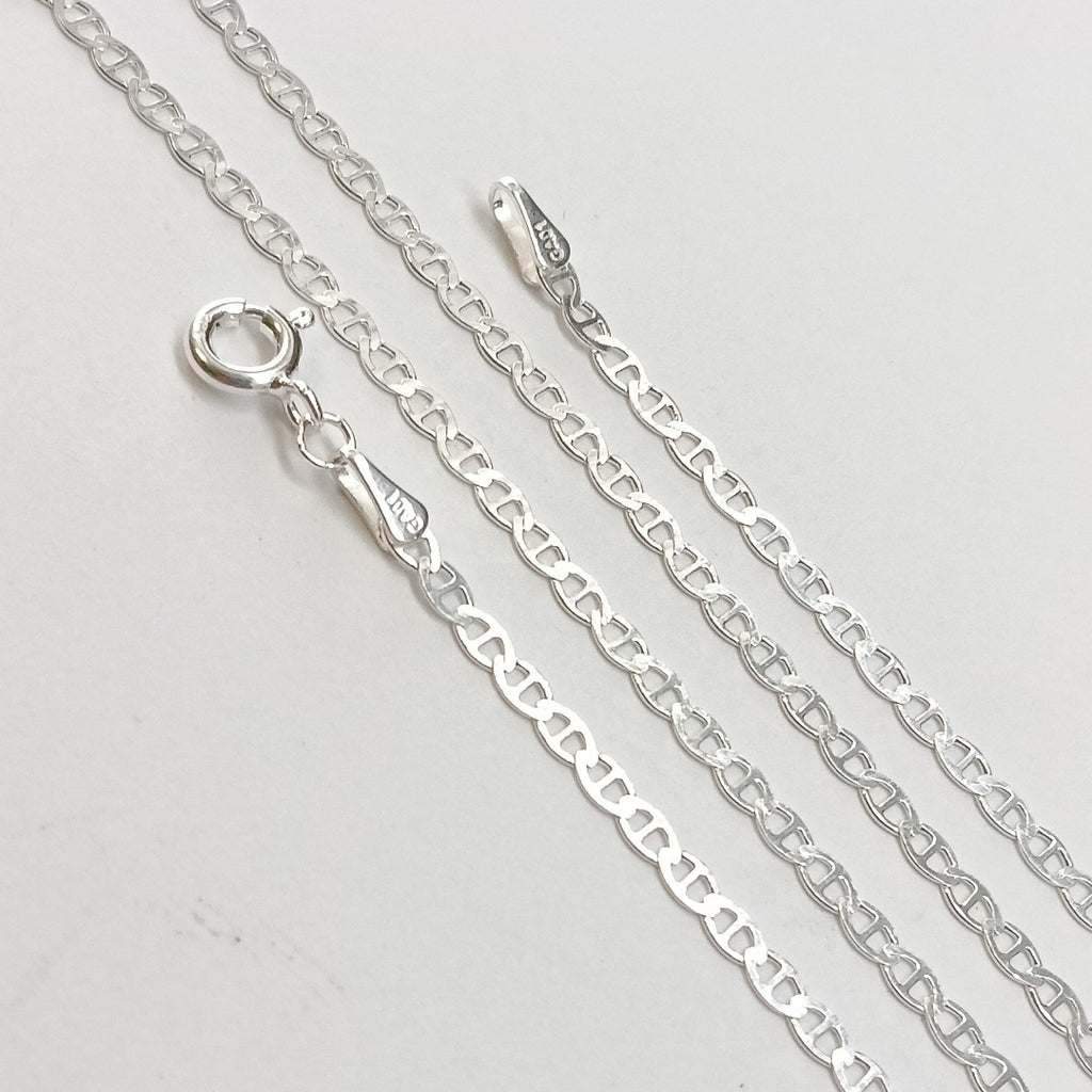 CADENA TEJIDO GUCHI PLATA .925 55 CM 3.4 GR (NUEVO)