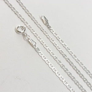 CADENA TEJIDO GUCHI PLATA .925 55 CM 3.4 GR (NUEVO)
