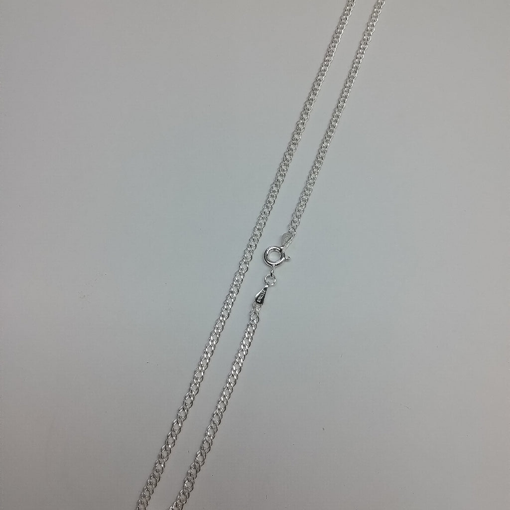 CADENA TEJIDO ESLABONES PLATA .925 55 CM 4.2 GR (NUEVO)