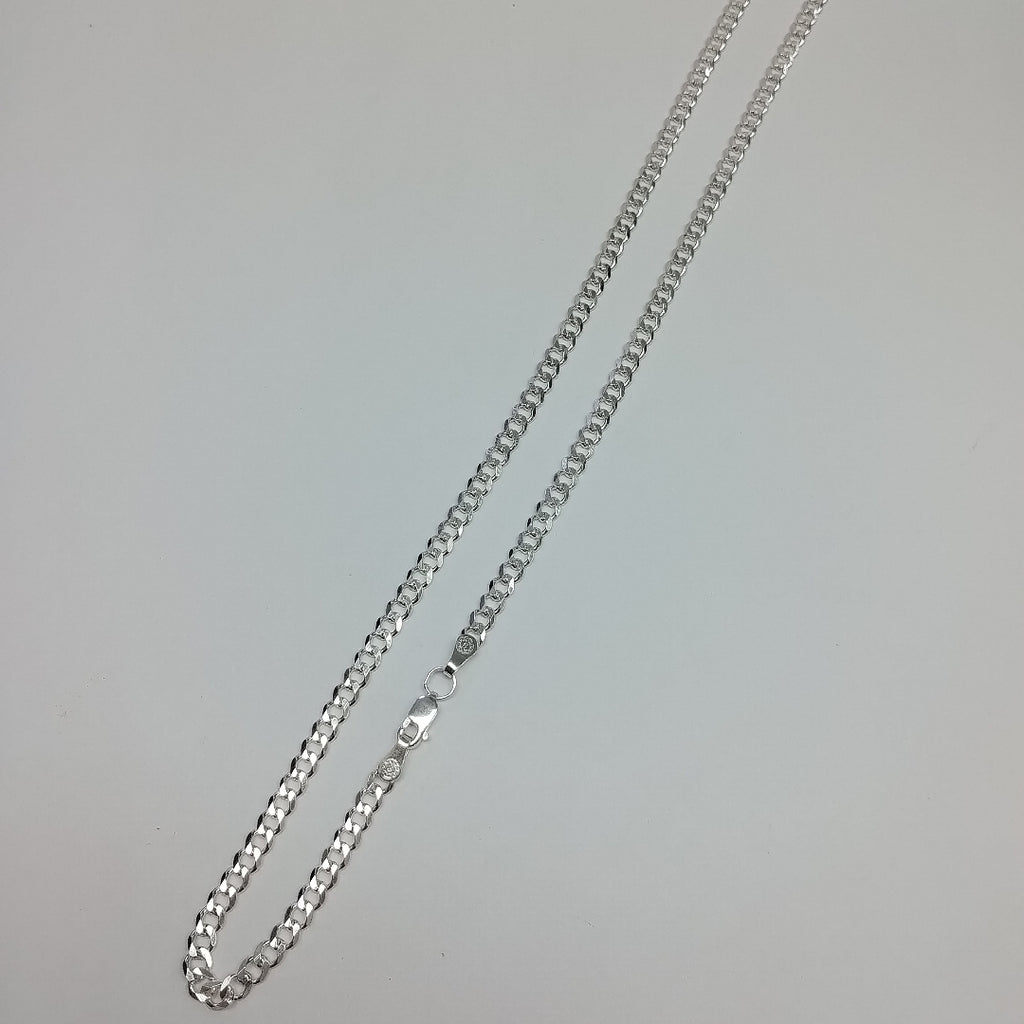 CADENA TEJIDO BARBADO PLATA .925 55 CM 12.9 GR (NUEVO)