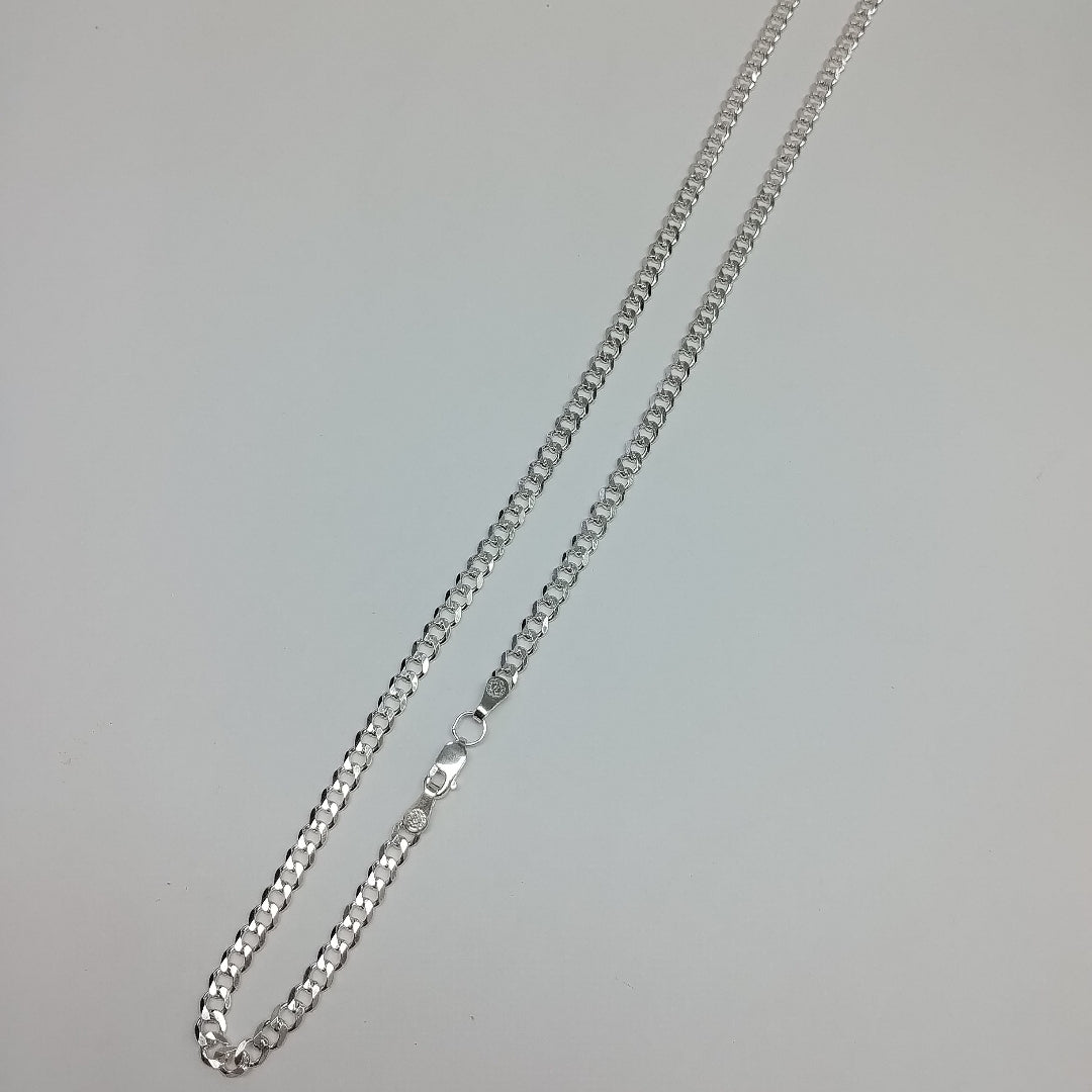 CADENA TEJIDO BARBADO PLATA .925 55 CM 12.9 GR (NUEVO)
