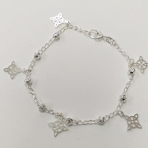PULSERA TEJIDO ESPECIAL PLATA .925 18 CM 3.1 GR (NUEVO)