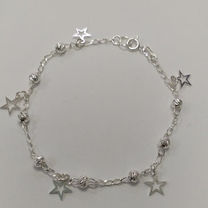 PULSERA TEJIDO ESPECIAL PLATA .925 18 CM 2.7 GR (NUEVO)