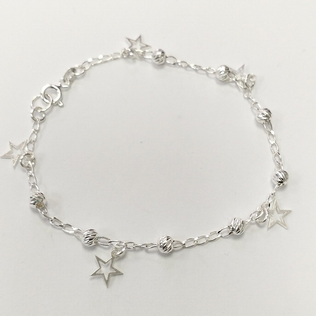PULSERA TEJIDO ESPECIAL PLATA .925 18 CM 2.7 GR (NUEVO)