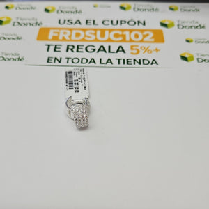 HUGGIES C/CIRCONIAS PLATA .925 5.5 GR (NUEVO)