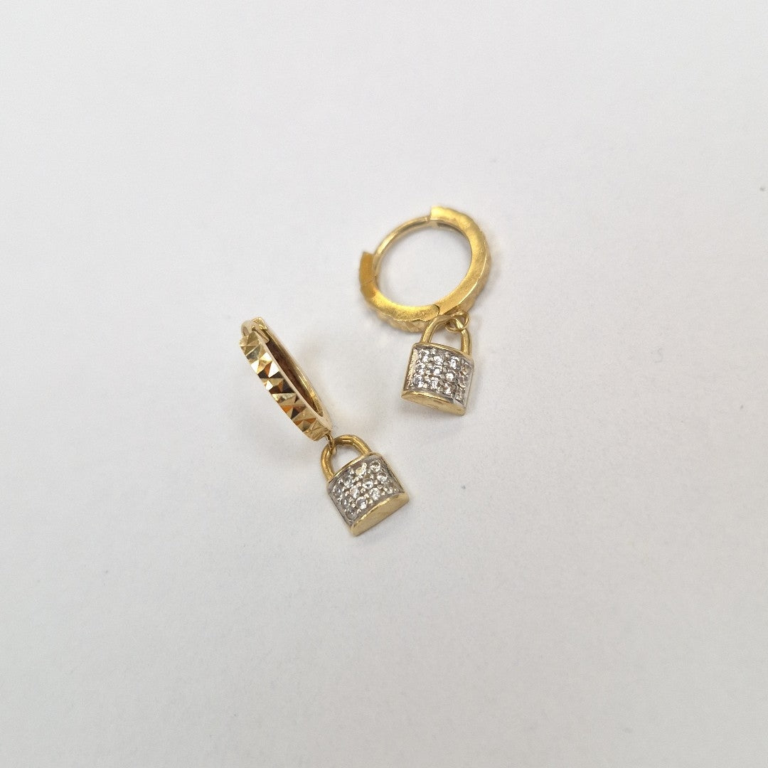 ARRACADAS PAR ORO 14 K 1,80 GRMS (SEMINUEVO)