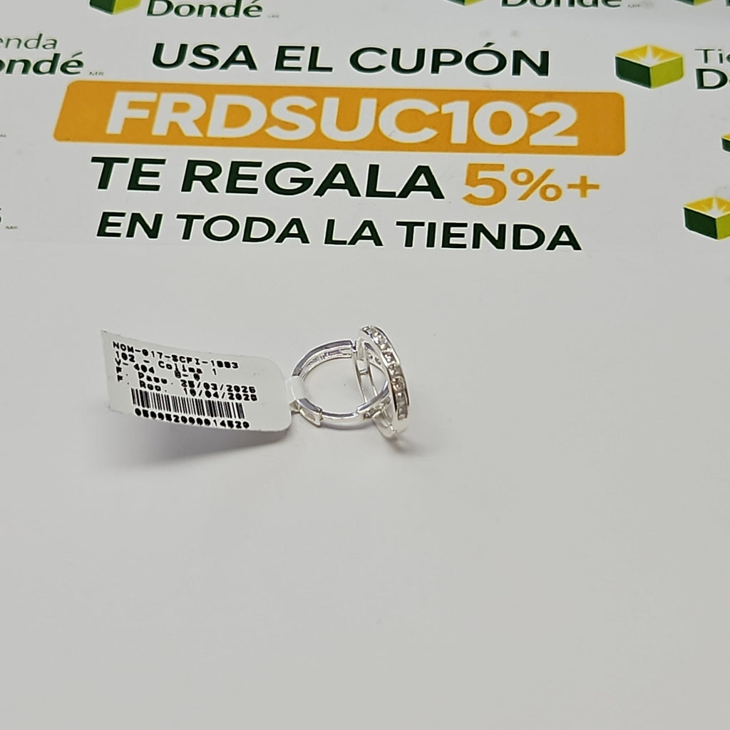 ARRACADAS C/CIRCONIAS PLATA .925 2.1 GR (NUEVO)