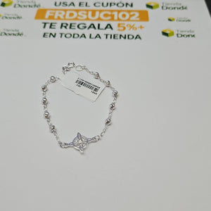 PULSERA TEJIDO ESPECIAL PLATA .925 18 CM 2.9 GR (NUEVO)