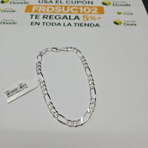 PULSERA TEJIDO 3X1 PLATA .925 18 CM 5.8 GR (NUEVO)