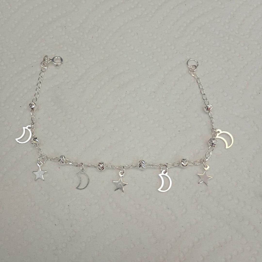 PULSERA TEJIDO TEJIDO ESPECIAL PLATA .925 18 CM 3.1 GR (NUEVO)