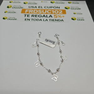PULSERA TEJIDO ESPECIAL PLATA .925 18 CM 2.8 GR (NUEVO)