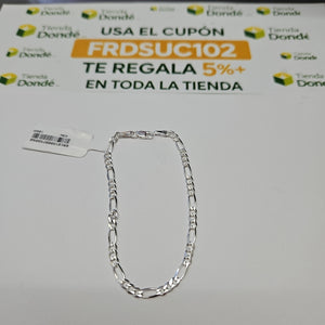 PULSERA TEJIDO 3X1 PLATA .925 18 CM 2.8 GR (NUEVO)