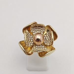 ANILLITO ORO COMBINADO 14 K 9,20 GRMS (SEMINUEVO)