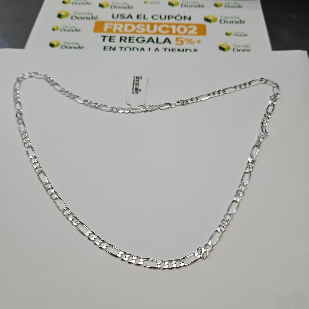 CADENA TEJIDO 3X1 PLATA .925 60 CM 16.8 GR (NUEVO)