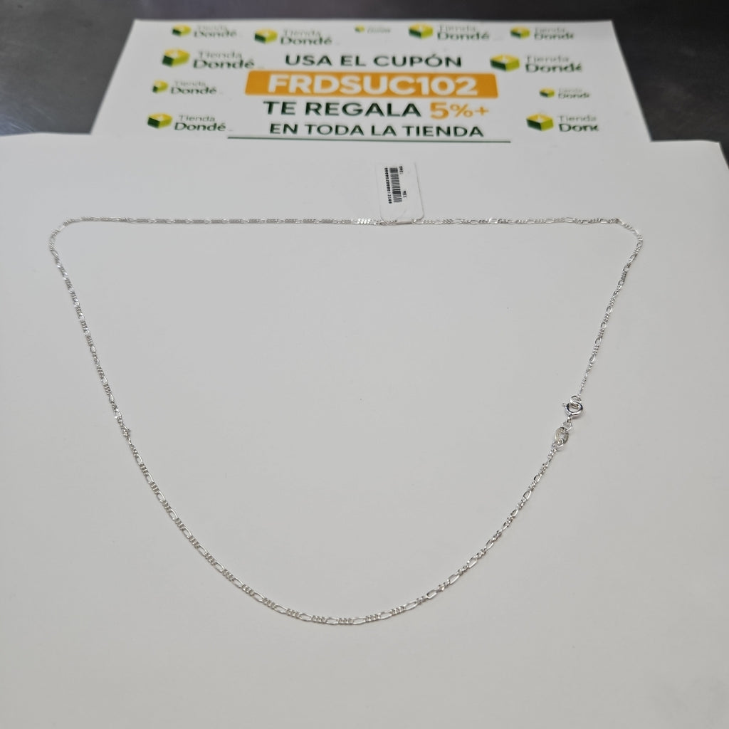 CADENA TEJIDO 3X1 PLATA .925 55 CM 2.4 GR (NUEVO)