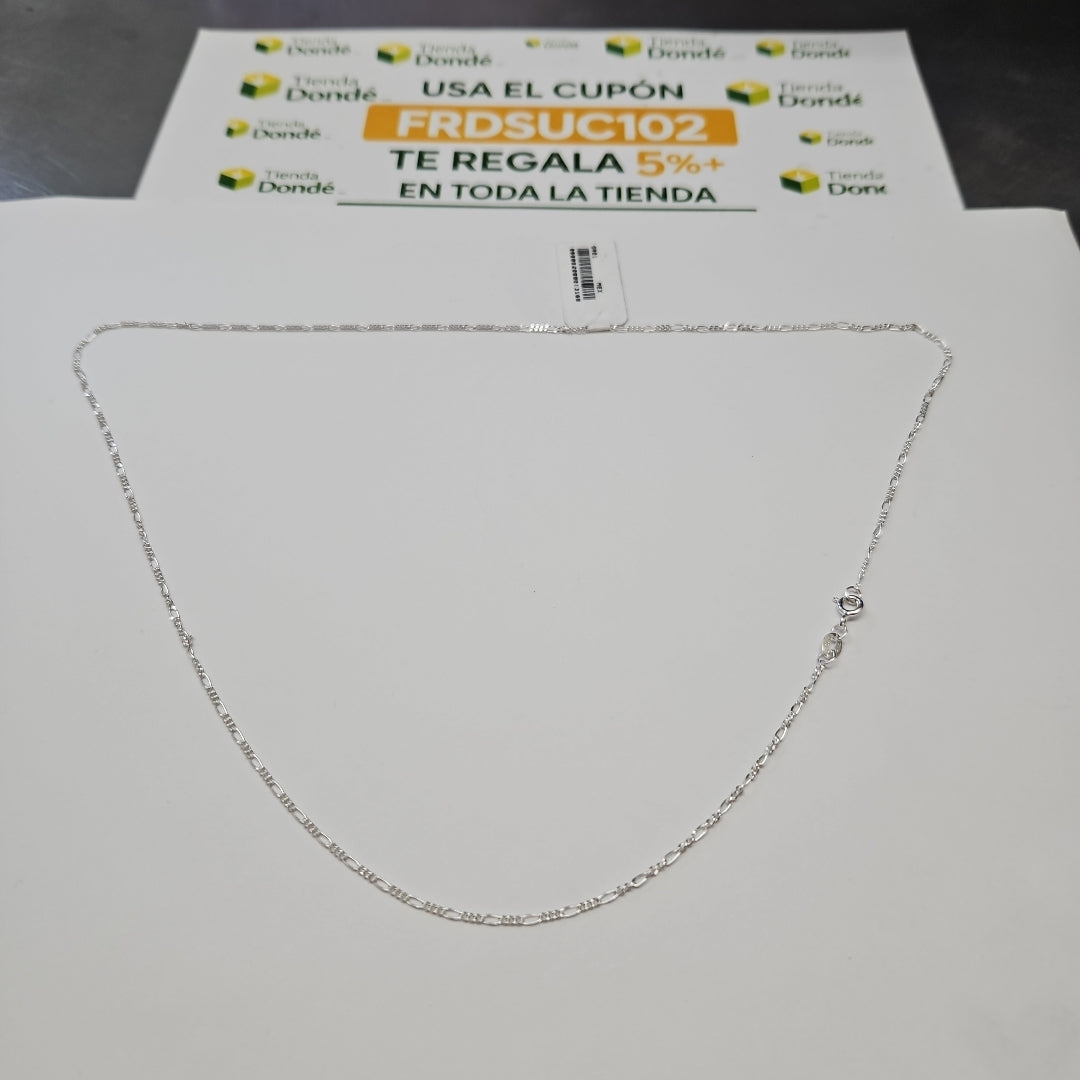 CADENA TEJIDO 3X1 PLATA .925 55 CM 2.4 GR (NUEVO)