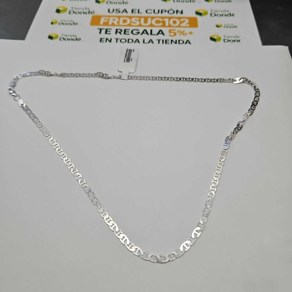 CADENA TEJIDO GUCHI PLATA .925 55 CM 12.7 GR (NUEVO)
