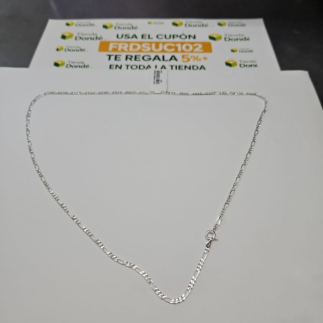 CADENA TEJIDO 3X1 PLATA .925 55 CM 4.6 GR (NUEVO)