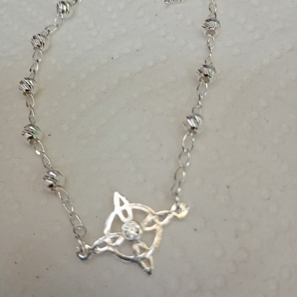 PULSERA TEJIDO ESPECIAL PLATA .925 18 CM 2.9 GR (NUEVO)