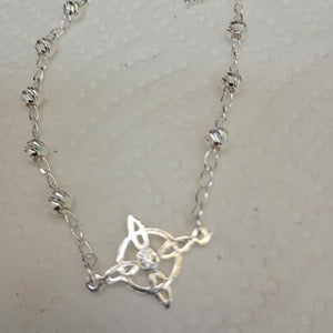 PULSERA TEJIDO ESPECIAL PLATA .925 18 CM 2.9 GR (NUEVO)