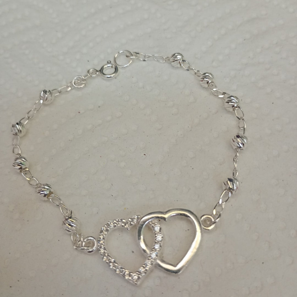 PULSERA TEJIDO TEJIDO ESPECIAL PLATA .925 18 CM 4.1 GR (NUEVO)
