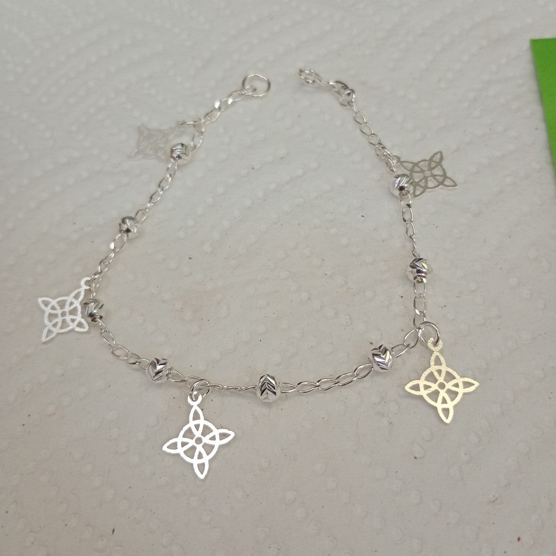 PULSERA TEJIDO ESPECIAL PLATA .925 18 CM 3.2 GR (NUEVO)
