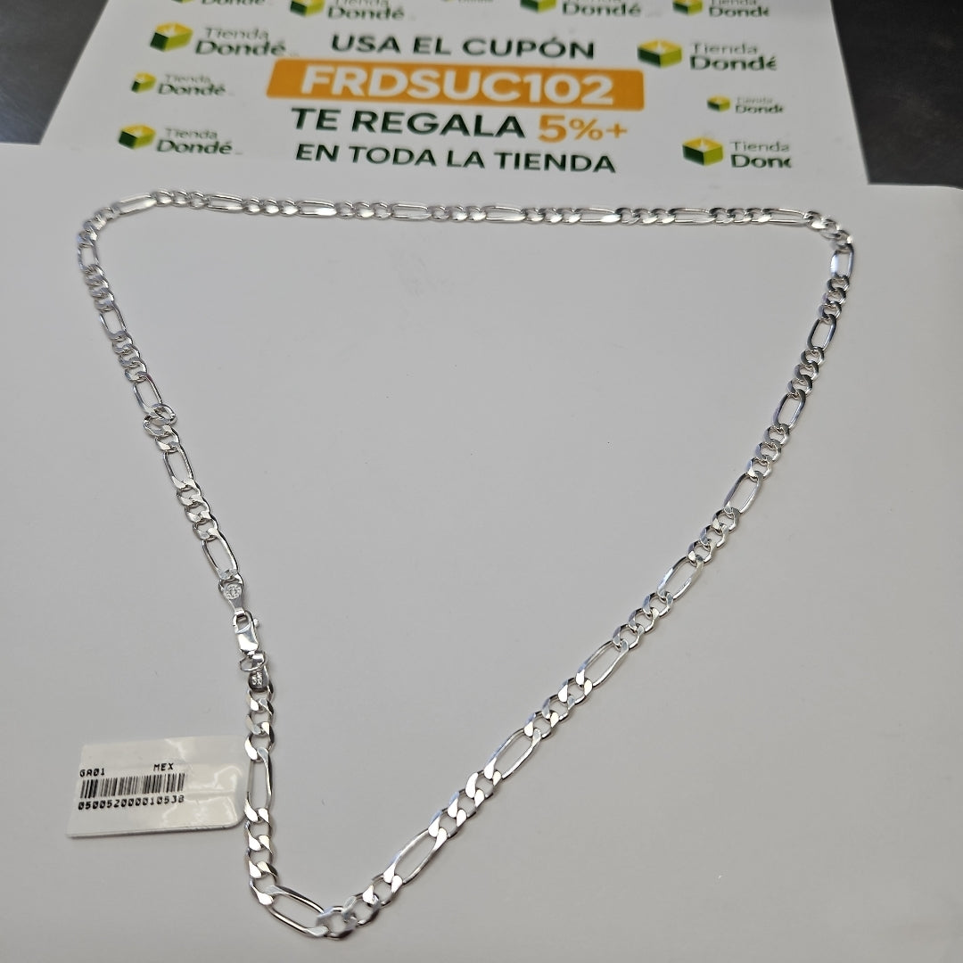 CADENA TEJIDO 3X1 PLATA .925 55 CM 16.2 GR (NUEVO)