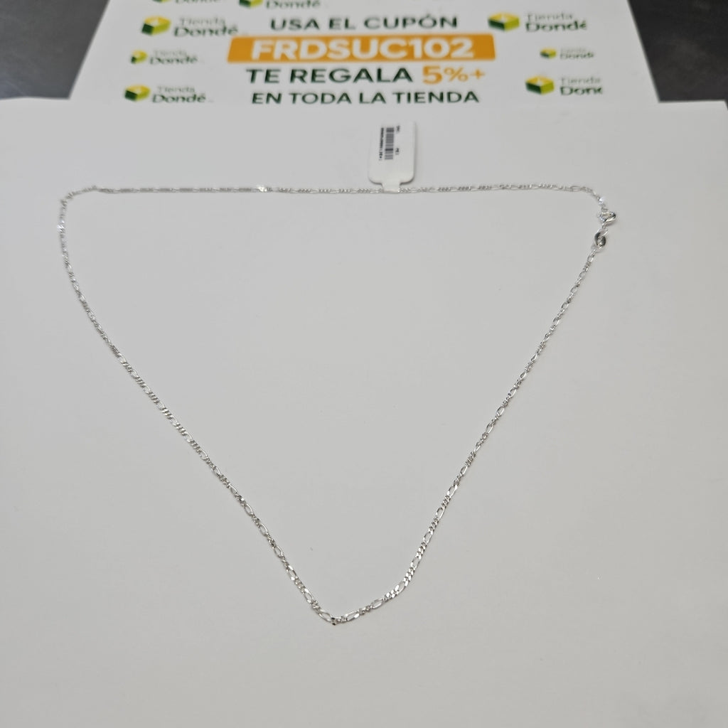 CADENA TEJIDO 3X1 PLATA .925 50 CM 2.2 GR (NUEVO)