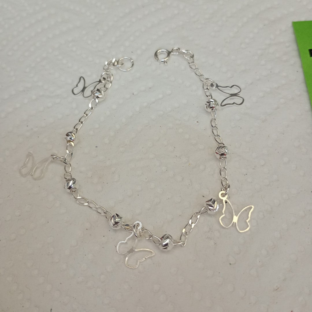 PULSERA TEJIDO ESPECIAL PLATA .925 18 CM 2.9 GR (NUEVO)