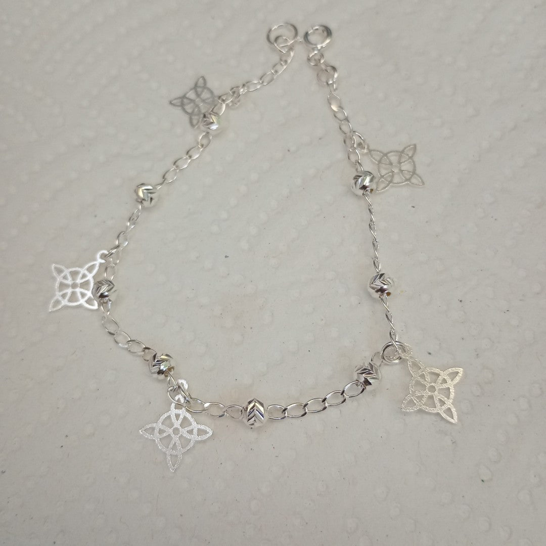PULSERA TEJIDO ESPECIAL PLATA .925 18 CM 3.2 GR (NUEVO)