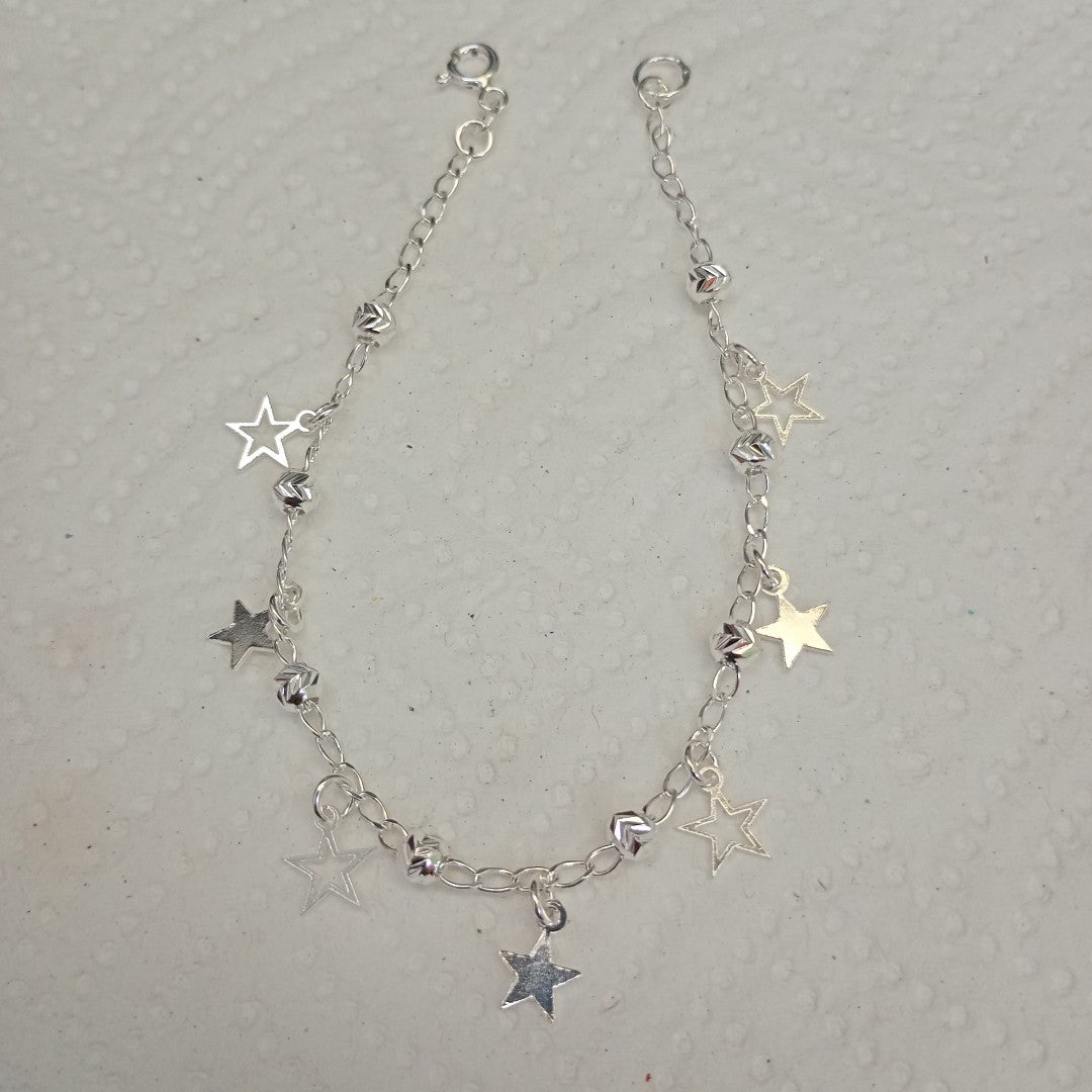 PULSERA TEJIDO ESPECIAL PLATA .925 18 CM 3.1 GR (NUEVO)