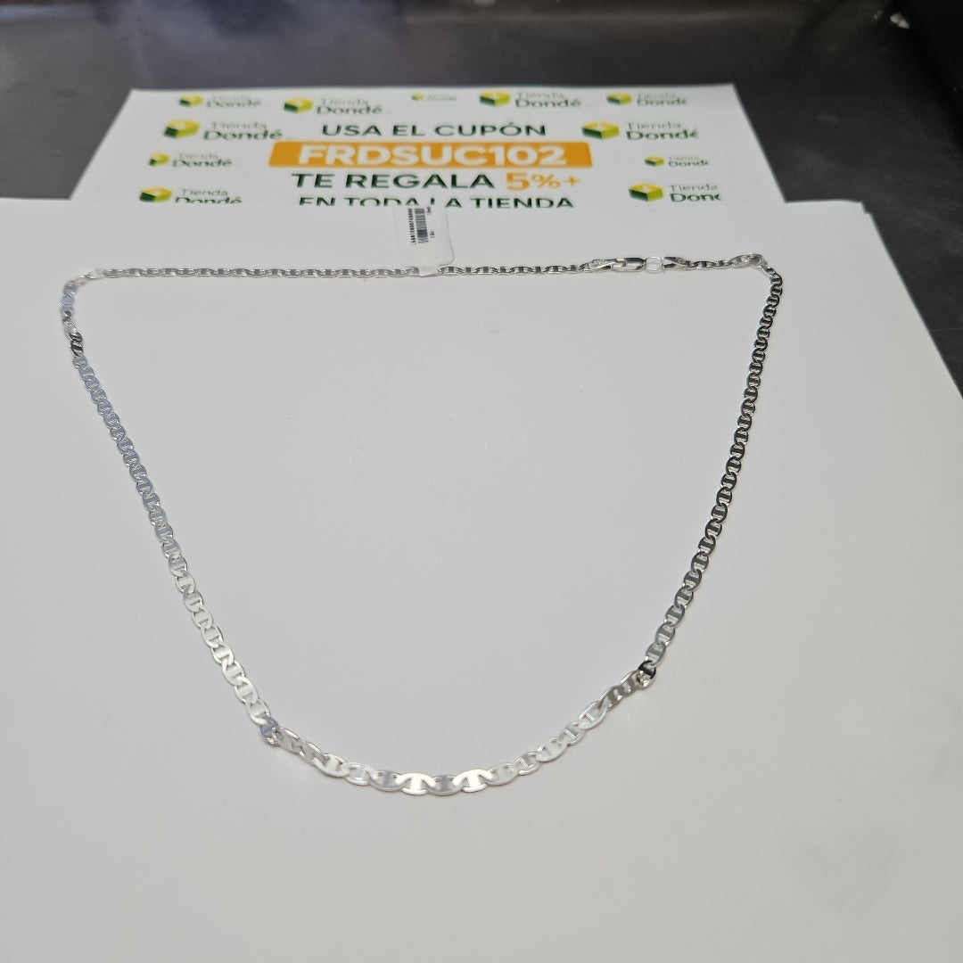 CADENA TEJIDO GUCHI PLATA .925 55 CM 9.1 GR (NUEVO)