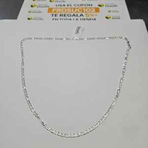 CADENA TEJIDO MARINERO PLATA .925 55 CM 7.8 GR (NUEVO)