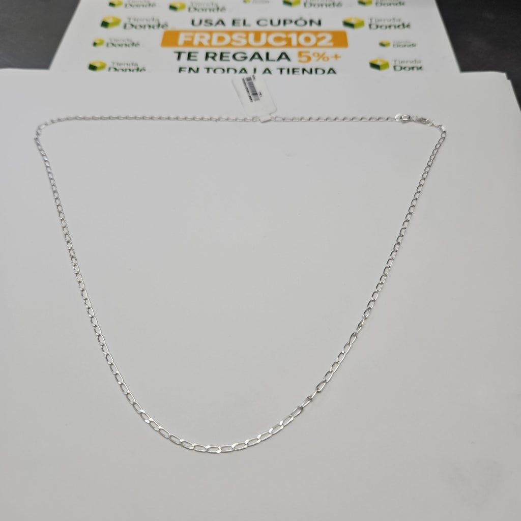 CADENA TEJIDO ESLABONES PLATA .925 55 CM 2.9 GR (NUEVO)