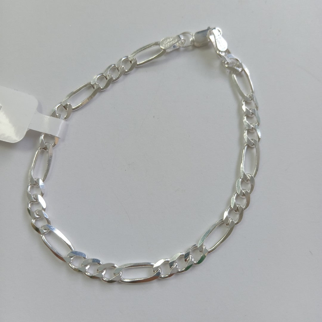 PULSERA TEJIDO 3X1 PLATA .925 18 CM 5.8 GR (NUEVO)