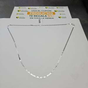 CADENA TEJIDO ESPEJO PLATA .925 60 CM 4.2 GR (NUEVO)